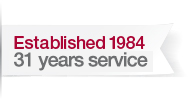 Established in 1984 29 years of service
